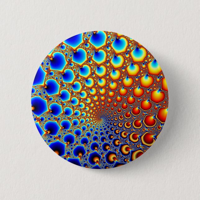 Hypnotic portal - Fractal 2 Inch Round Button (Front)