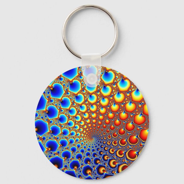 Hypnotic portal - Fractal Keychain (Front)