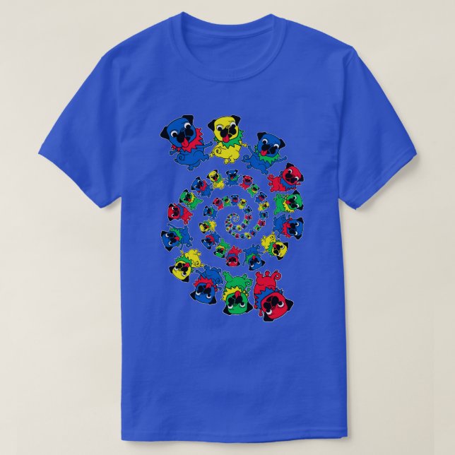 Hypnotic pugs T-Shirt (Design Front)