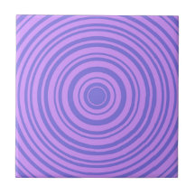 Hypnotic Purple Blue Circle Geometric Pattern