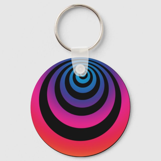 Hypnotic Purple Keychain (Front)