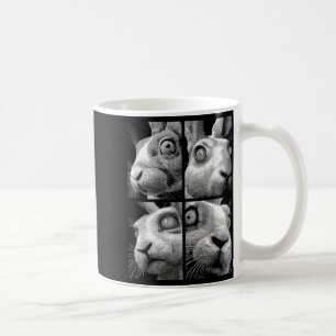 Hypnotic Rabbits Weird Eyes Odd Weirdcore Spooky Coffee Mug