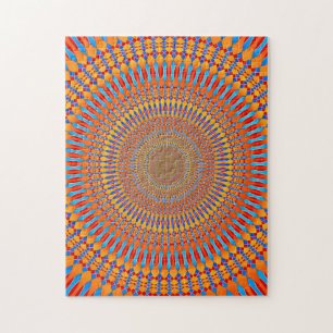 Hypnotic Radial Pattern Jigsaw Puzzle