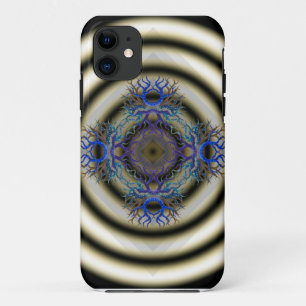 Hypnotic Rings with Pod of Life Patterns iPhone 11 Case