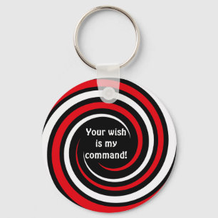 hypnotic spiral keychain