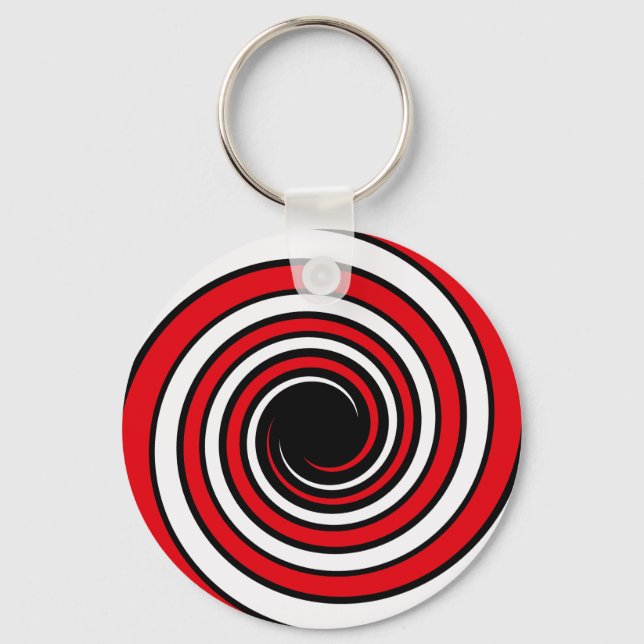 hypnotic spiral keychain (Front)