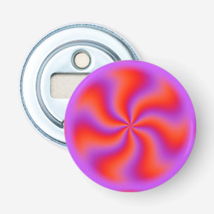 Hypnotic Spiral Optical Illusion Funny Neon Bottle Opener