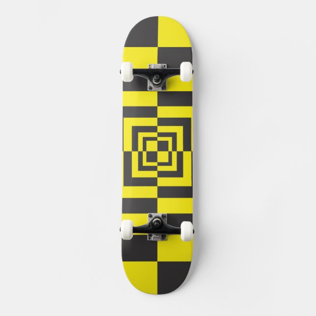 Hypnotic Squares Skateboard (Front)
