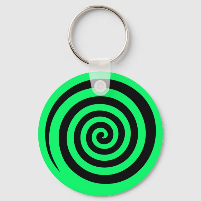 Hypnotic Swirl Keychain (Front)