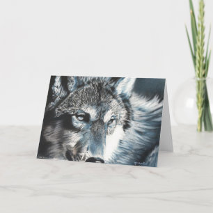 Hypnotique - Carte de voeux Wolf