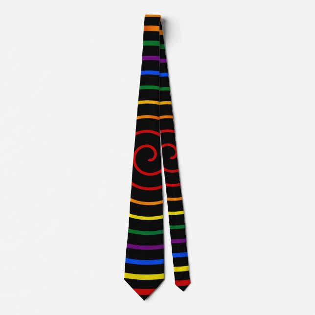 Hypnotized Pride Rainbow V2 Tie (Front)