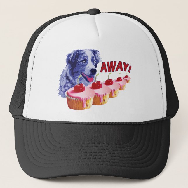 Hypnotized - Stains The Cupcake Dog - Away! Trucker Hat (Front)