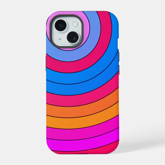 Hypnotized(ultra violet) iPhone case (Back)