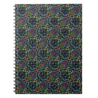 hypnotizing waves of colour notebook