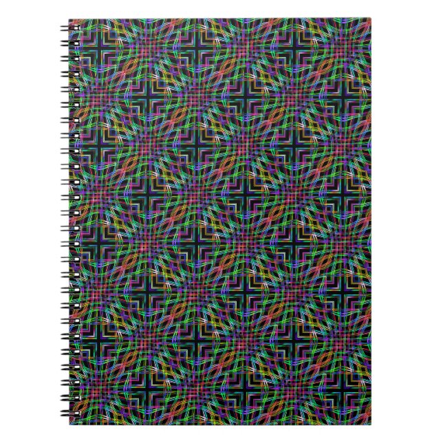 hypnotizing waves of colour notebook (Front)