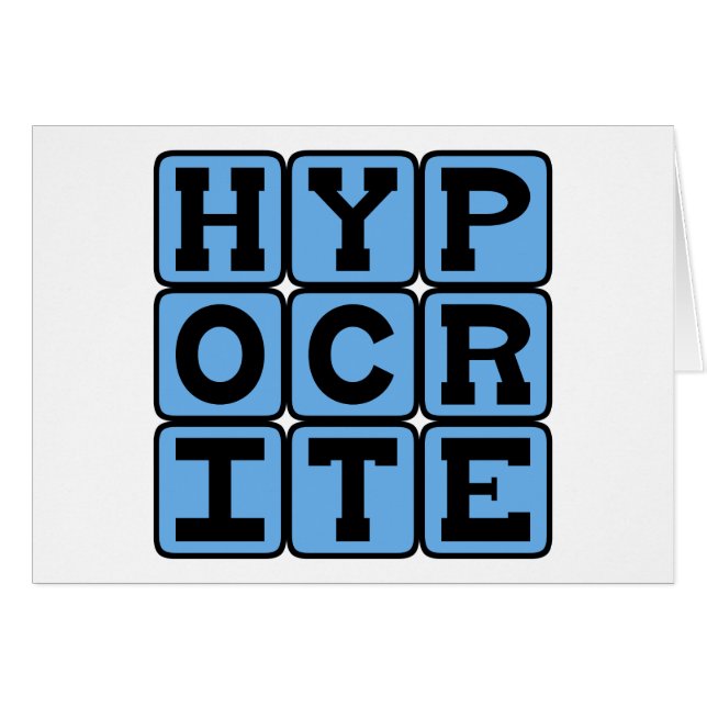 Hypocrite, Liar (Front Horizontal)