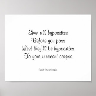 Hypocrites Poster
