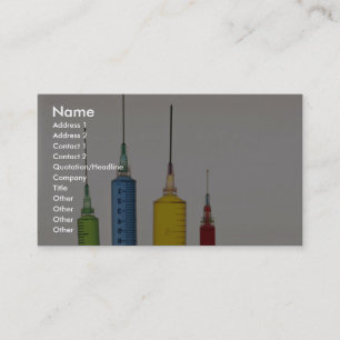 Hypodermic needles business card