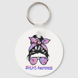 Hypoplastic Left Heart Syndrome Awareness Keychain