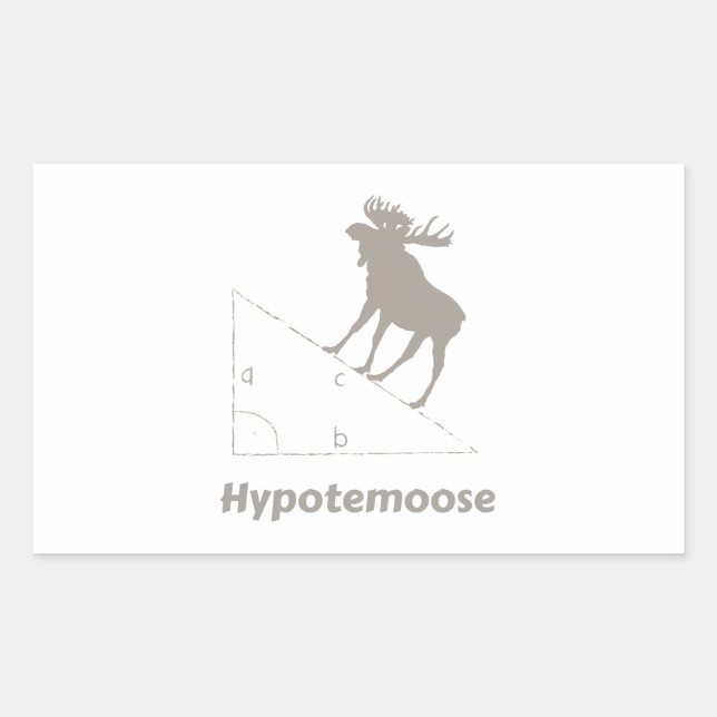 Hypotemoose Math Geek Sticker (Front)