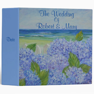 Hyrangeas By The Sea Wedding Organizer Binder