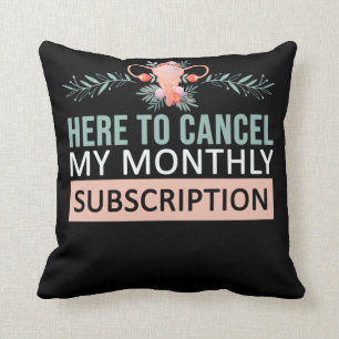 Hysterectomy Awareness Flowers Uterus Removal Throw Pillow