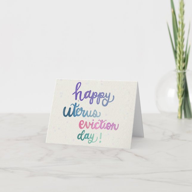 Hysterectomy Card (Front)