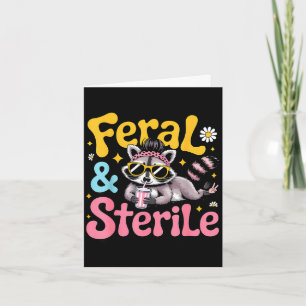 Hysterectomy recovery raccoon feral and sterile card