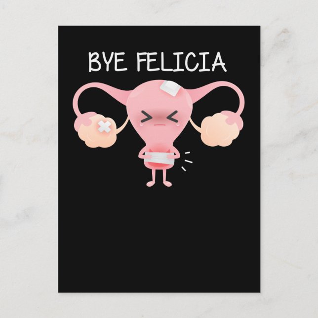 Hysterectomy Support Uterus Removal Postcard (Front)