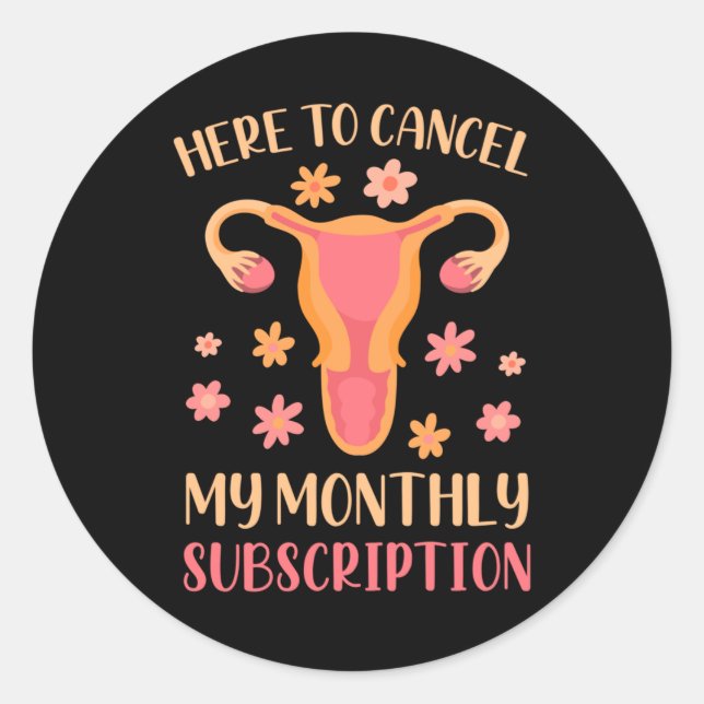 Hysterectomy Support Uterus Removal Survivor Classic Round Sticker (Front)