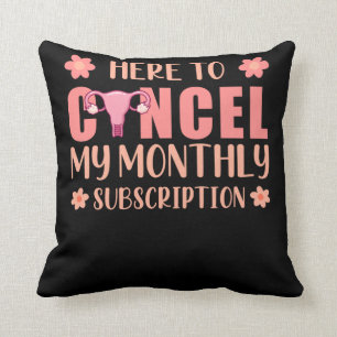 Hysterectomy Support Uterus Removal Survivor Throw Pillow