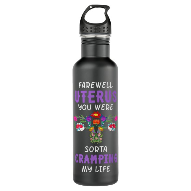 Hysterectomy Uterus Surgery Survivor Supracervical 710 Ml Water Bottle (Front)