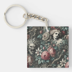 Hysteria Hides in the Blooms – Gothic Victorian Keychain