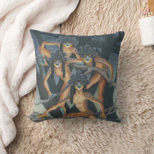 Hyter Sprites Throw Pillow (Blanket)