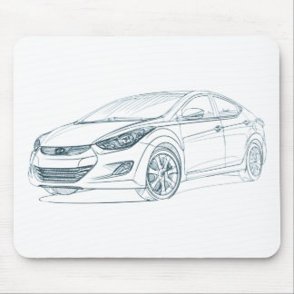 Hyu Elantra 2011 Mouse Pad