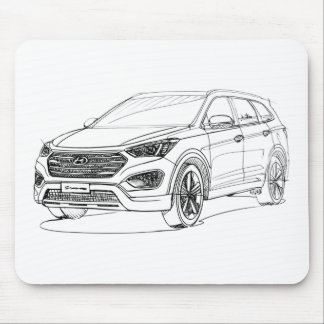 Hyu SantaFe 2013 Mouse Pad