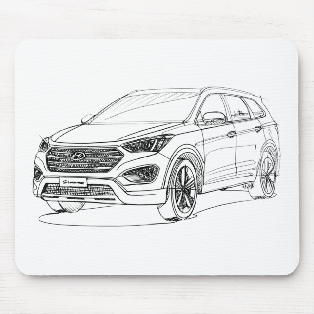 Hyu SantaFe 2013 Mouse Pad (Front)