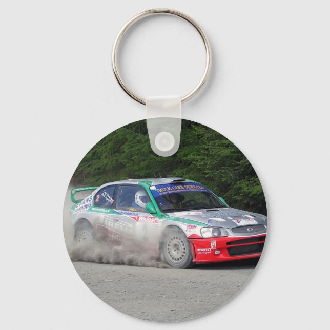 Hyundai Accent WRC Rally Car Keychain (Front)