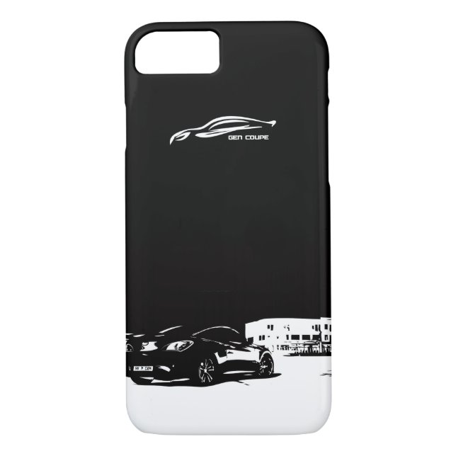 Hyundai Genesis Coupe rear stance Case-Mate iPhone Case (Back)