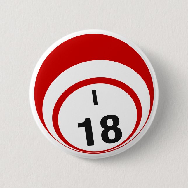 I18 Bingo Ball button (Front)