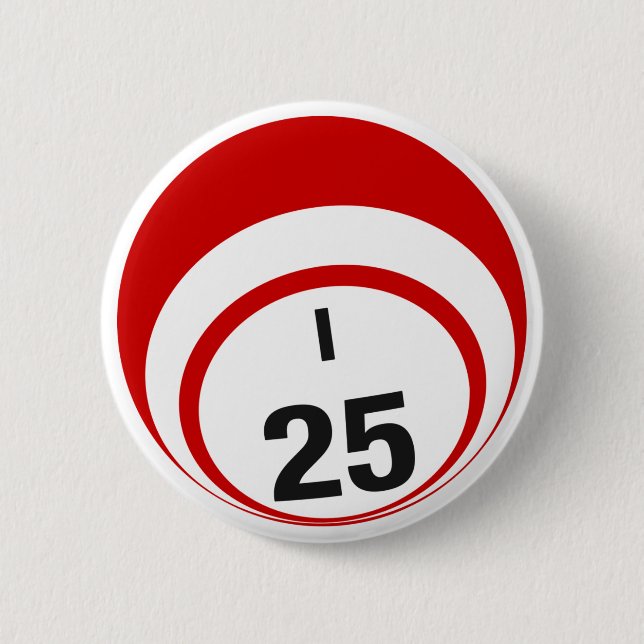 I25 Bingo Ball button (Front)