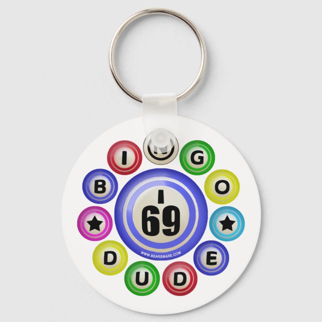I69 Bingo Dude Keychain (Front)