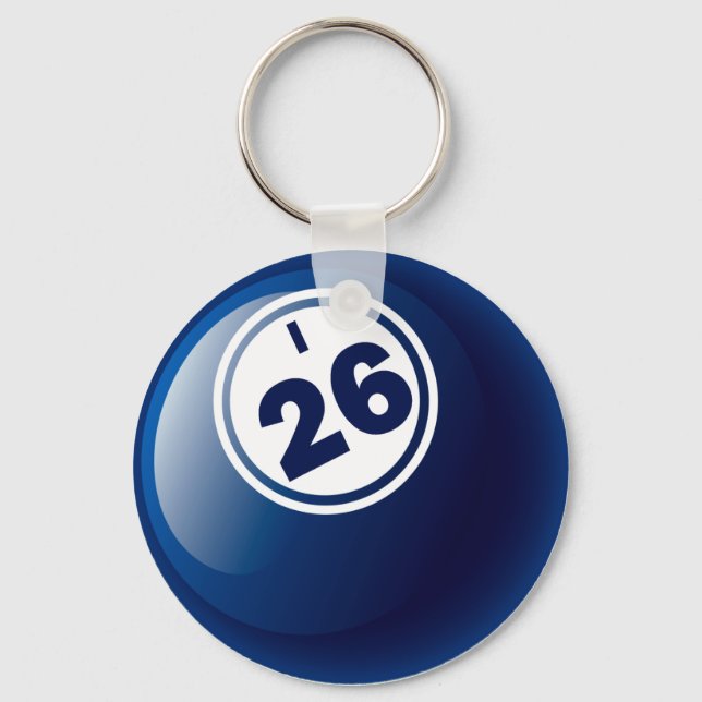 I 26 BINGO BALL KEYCHAIN (Front)