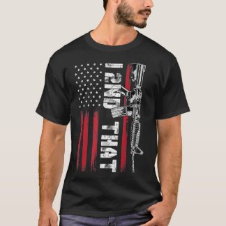 I 2nd That Second Amendment Pro Gun American Flag  T-Shirt