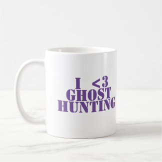"I <3 ghost hunting", spooky mug