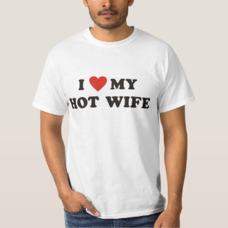 I <3 mon T-shirt chaud d'épouse