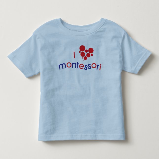 I <3 Montessori Toddler Tee (Front)