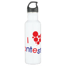 I <3 Montessori Water Bottle