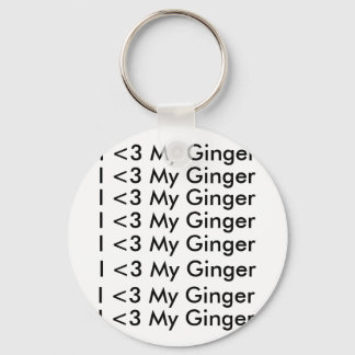 I <3 My Ginger keychain