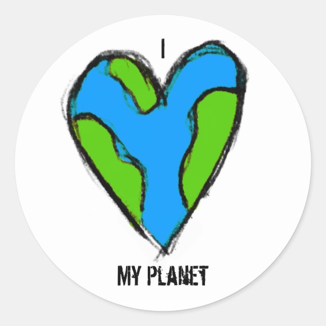 I <3 My Planet Sticker (Front)